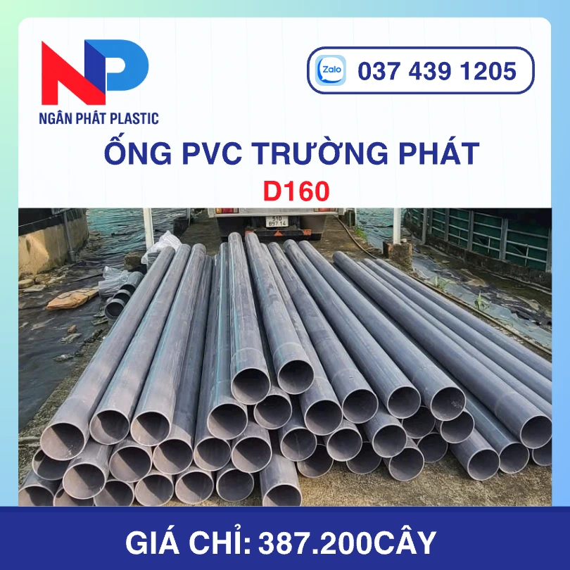 Ống Nhựa uPVC D160 Trường Phát